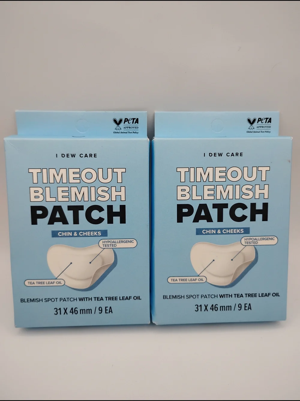 X2 Timeout Blemish Patch Chin & Cheeks (Blue) - 9 Count Each